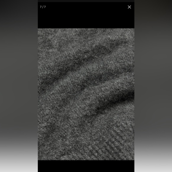 ARITZIA Winifred Dear Sweater in Limited Edition Heather Charcoal. NWT - Picture 7 of 7